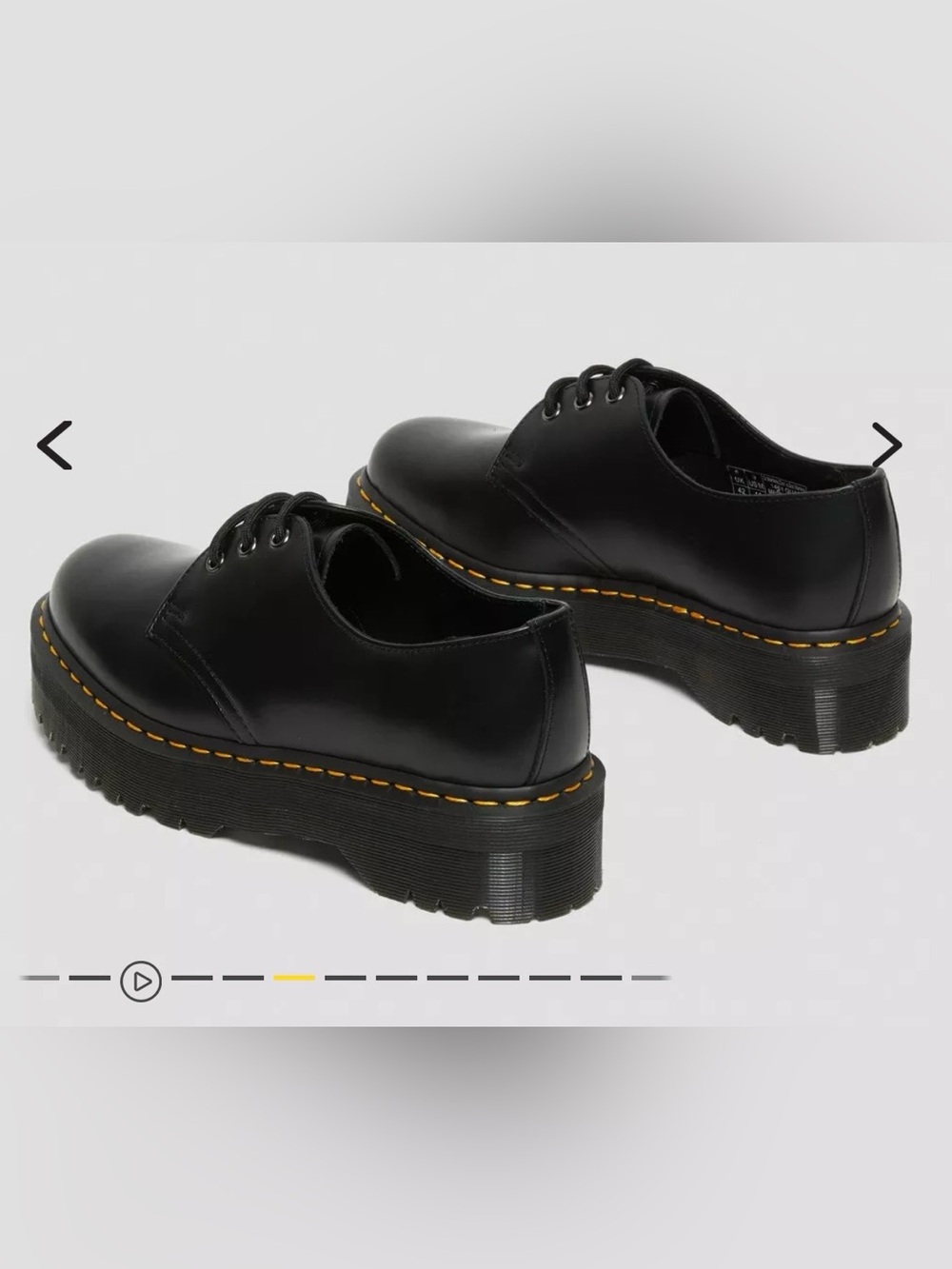 Dr. Martens 1461 Smooth Leather Lace Up Platforms - Picture 2 of 10